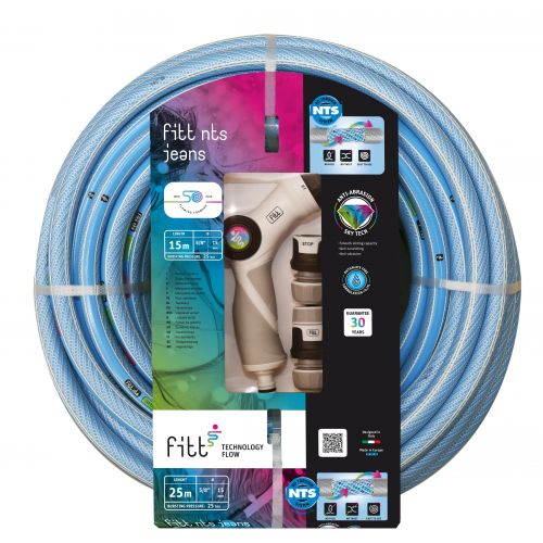 KIT MANGUERA JEANS FITT NTS 15 mm x 25 m